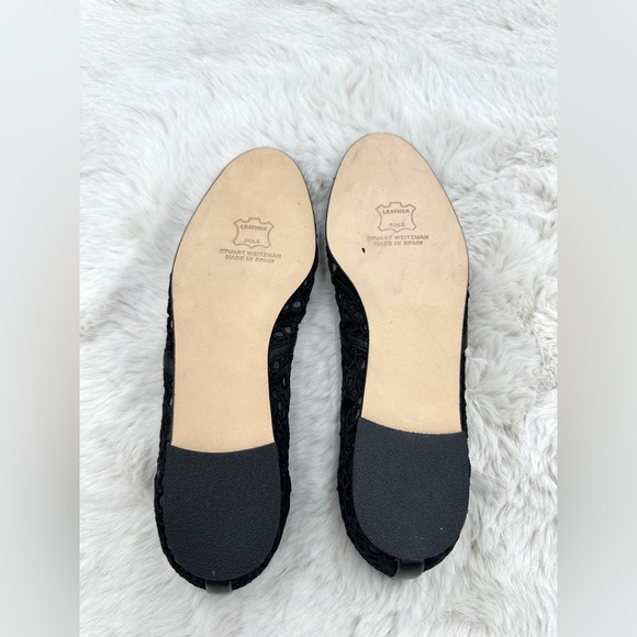 Stuart Weitzman Eyelet dippy lace Ballet Flats size‎ 7 women’s loafers NWT - Picture 3 of 10